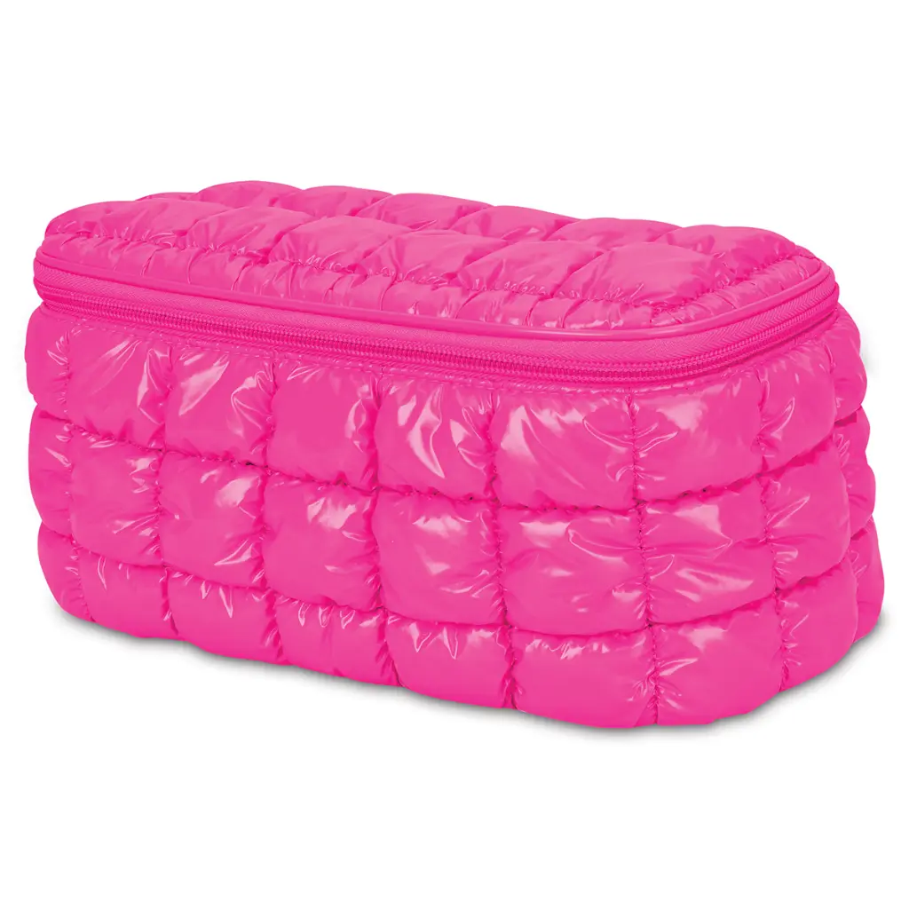 810-2373-HOT-PINK-SHINY-PUFFER-COSMETIC-CASE-LT-LG.webp