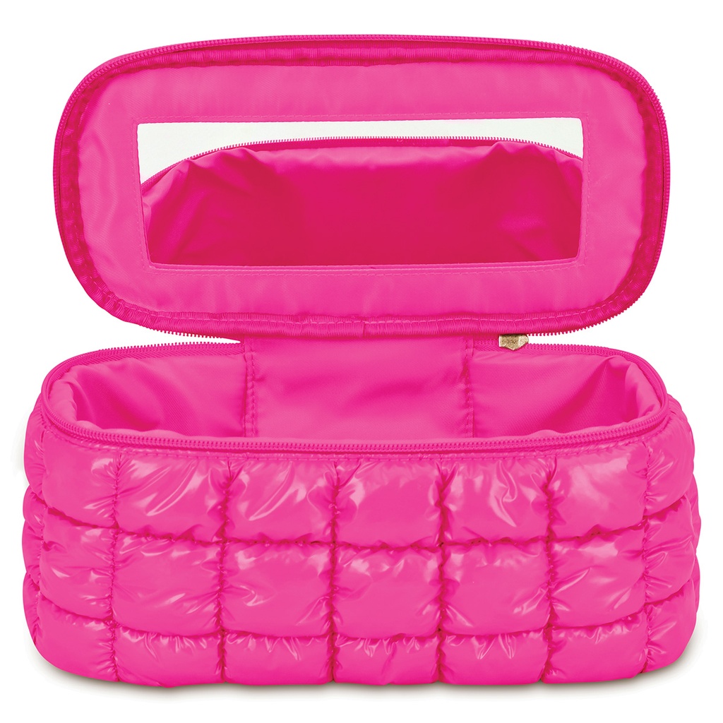 810-2373-HOT-PINK-SHINY-PUFFER-COSMETIC-CASE-FRONT-LG.webp