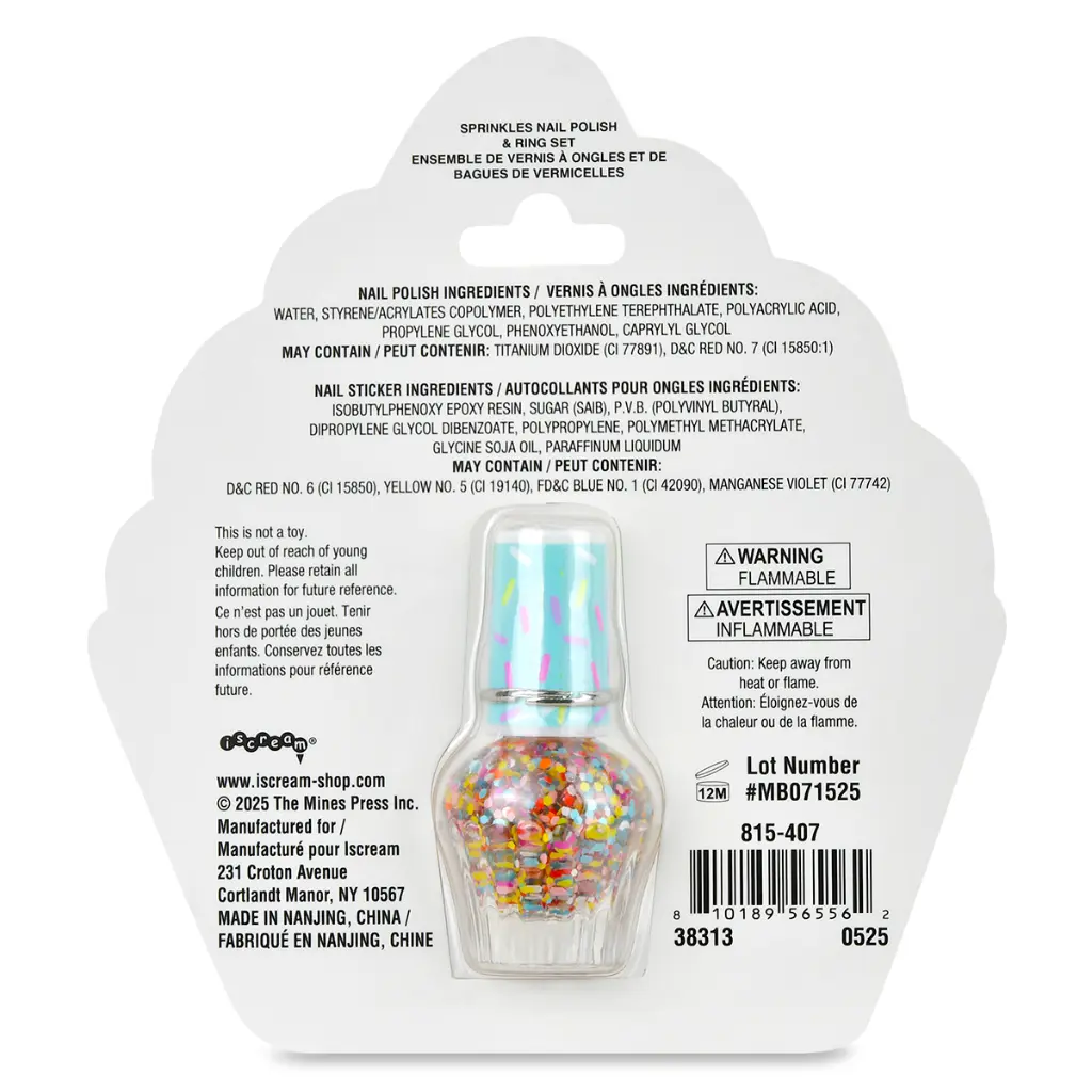 Iscream Sprinkles Nail Polish & Ring - Thumbnail 5