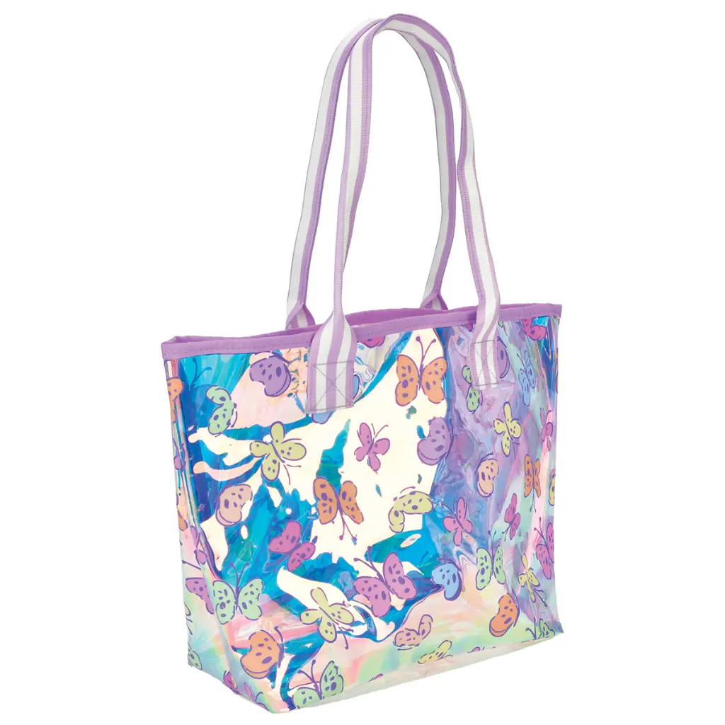 Bright Butterflies Clear Tote Bag - Thumbnail 2