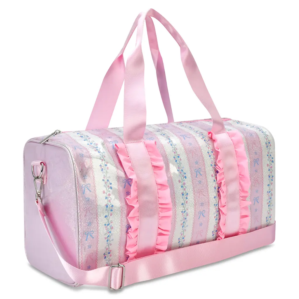 Floral Stripes Duffel Bag - Thumbnail 2