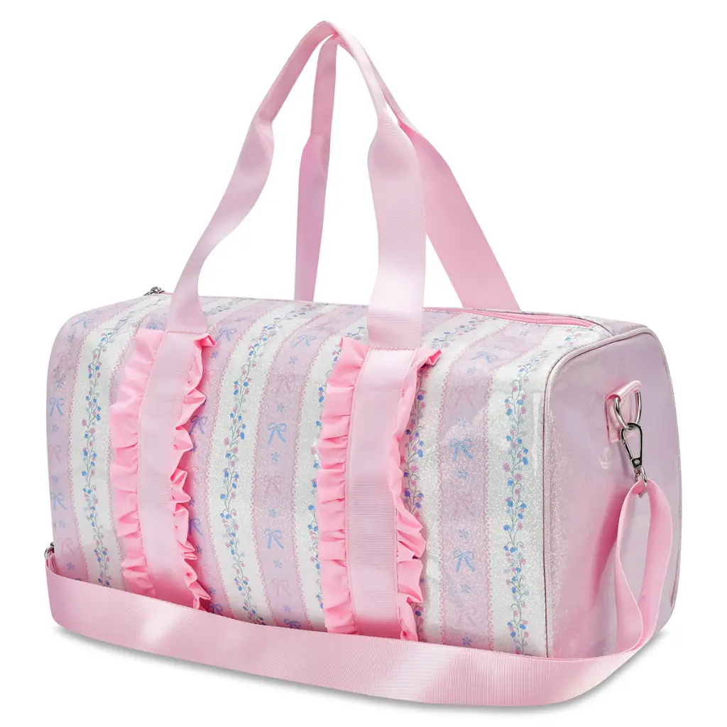 Floral Stripes Duffel Bag