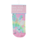 Swirl Tye Die Crew Socks