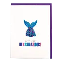 [760-1106] Mermaid Removable Rhinestone Decal Greeting Card.webp
