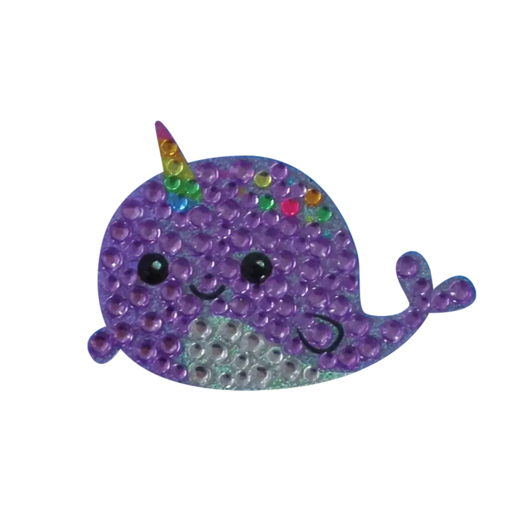 [700-260] Narwhal Rhinestone Decals Small.webp