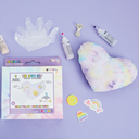 Heart Pillow with Patches Tie Dye DIY Kit