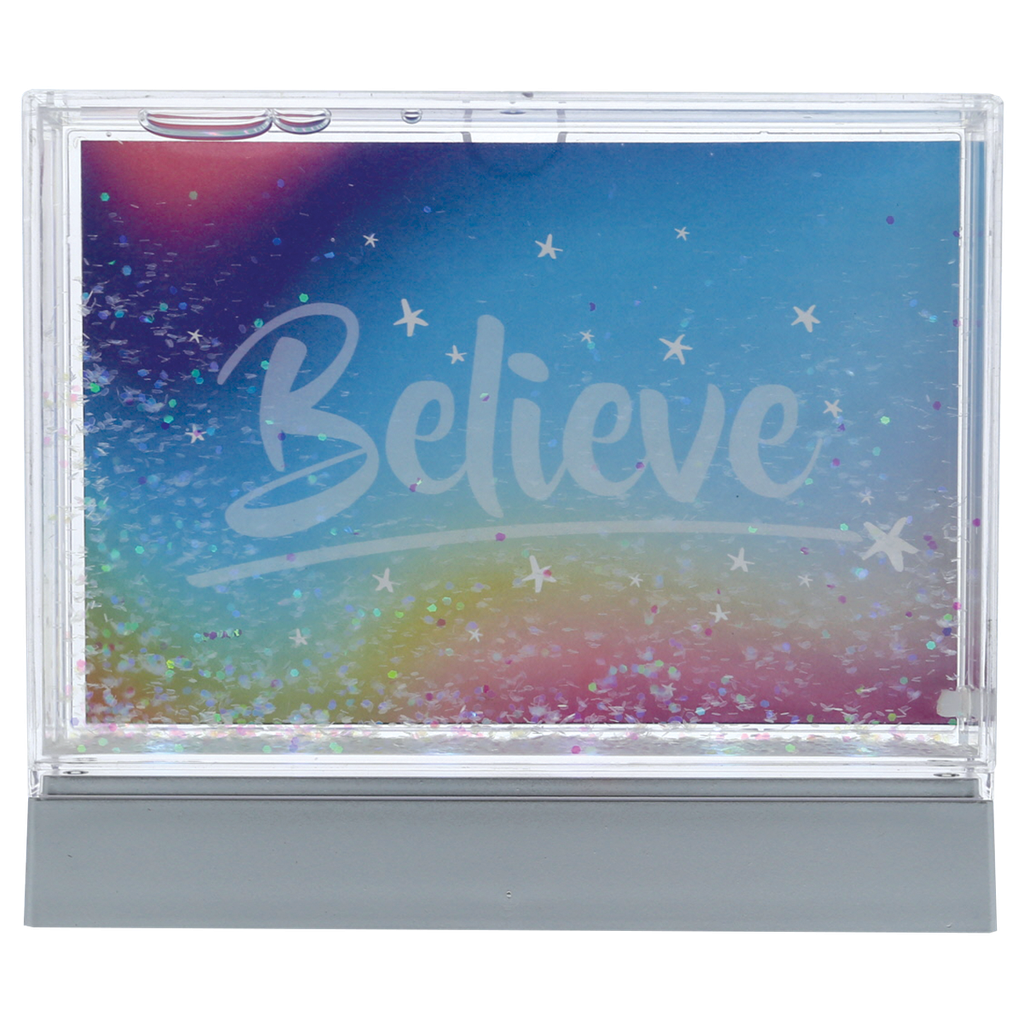 Color Changing Glitter Picture Frame