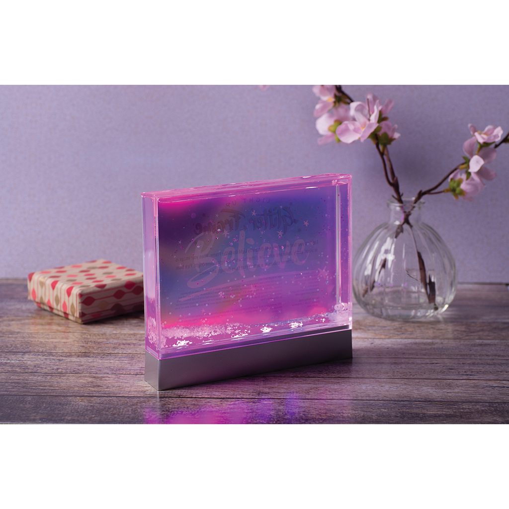 Color Changing Glitter Picture Frame