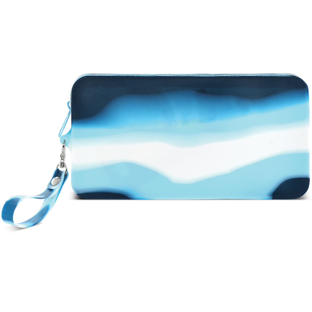 Blue Tie Dye Popper Pencil Case