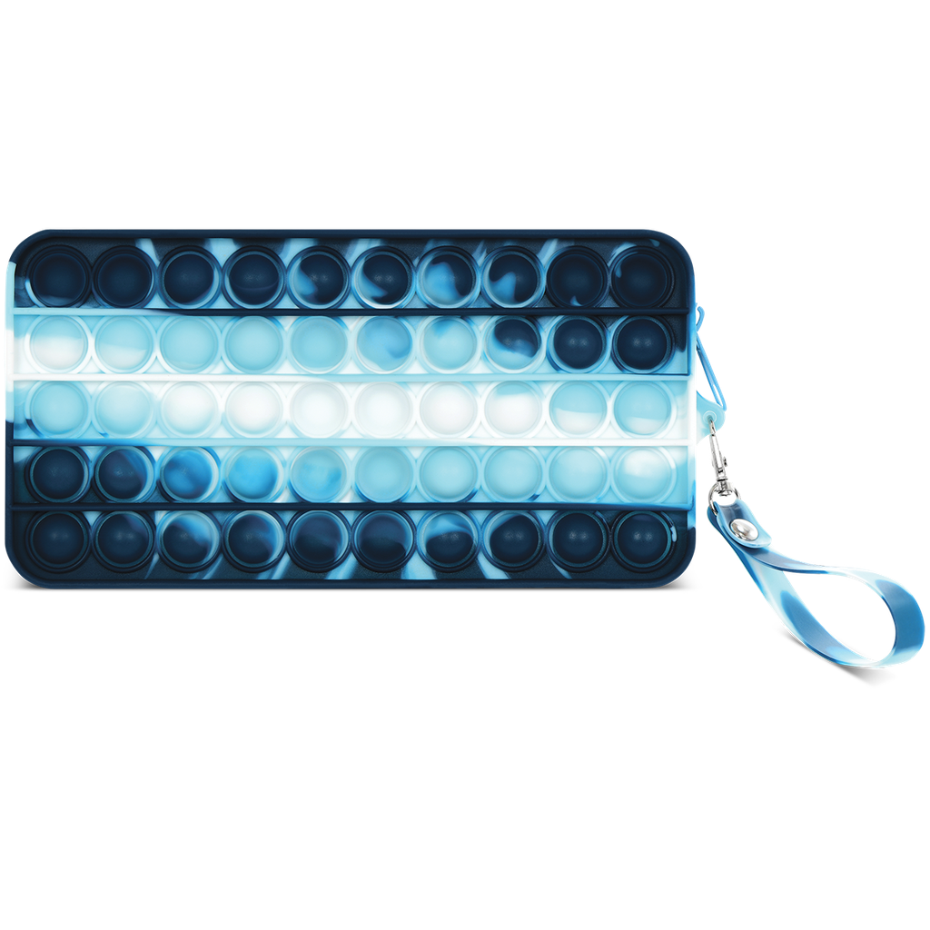 Blue Tie Dye Popper Pencil Case