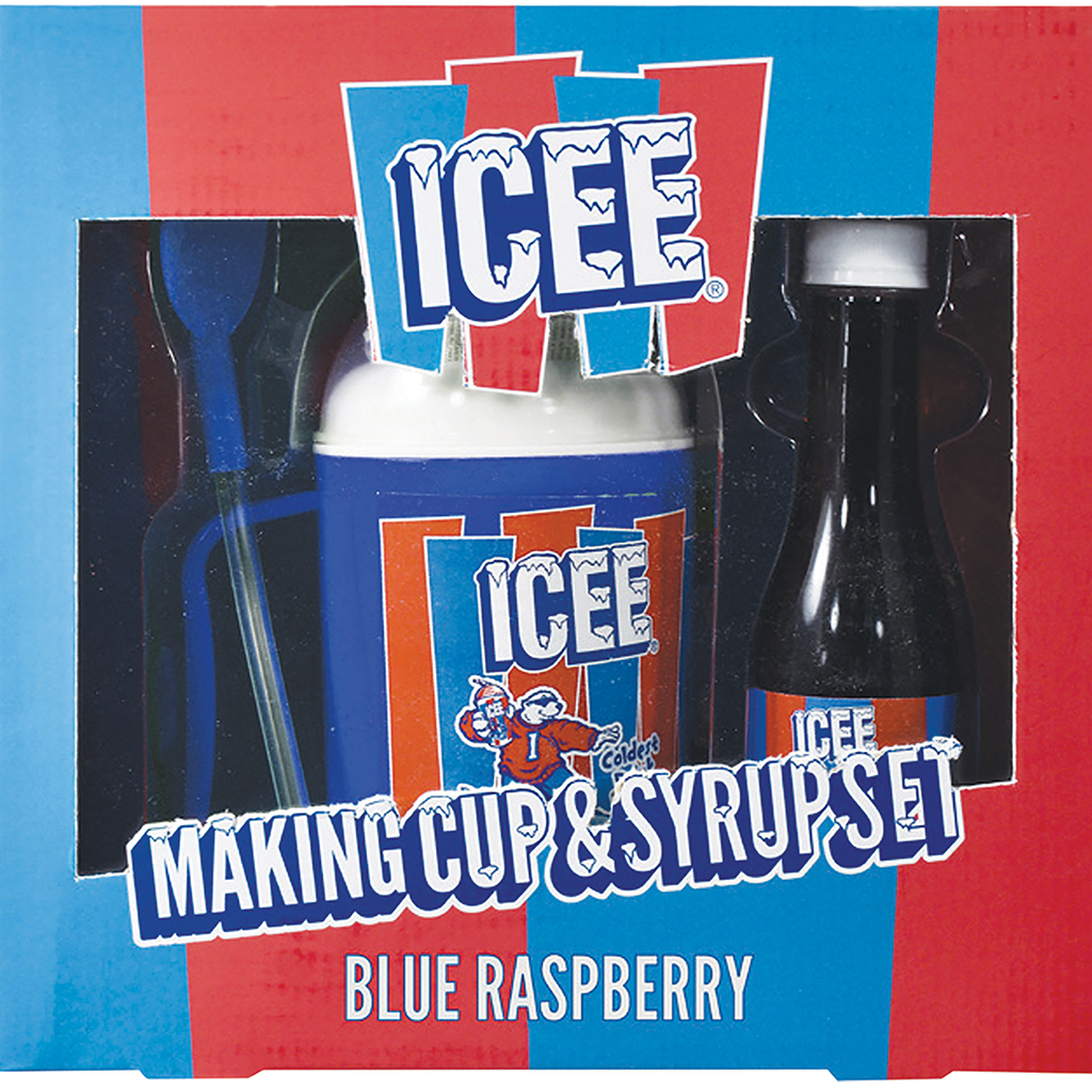Icee Making Cup and Blue Raspberry Syrup Set