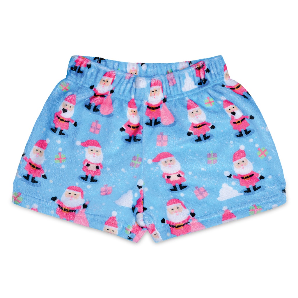 Jolly Santas Plush Shorts