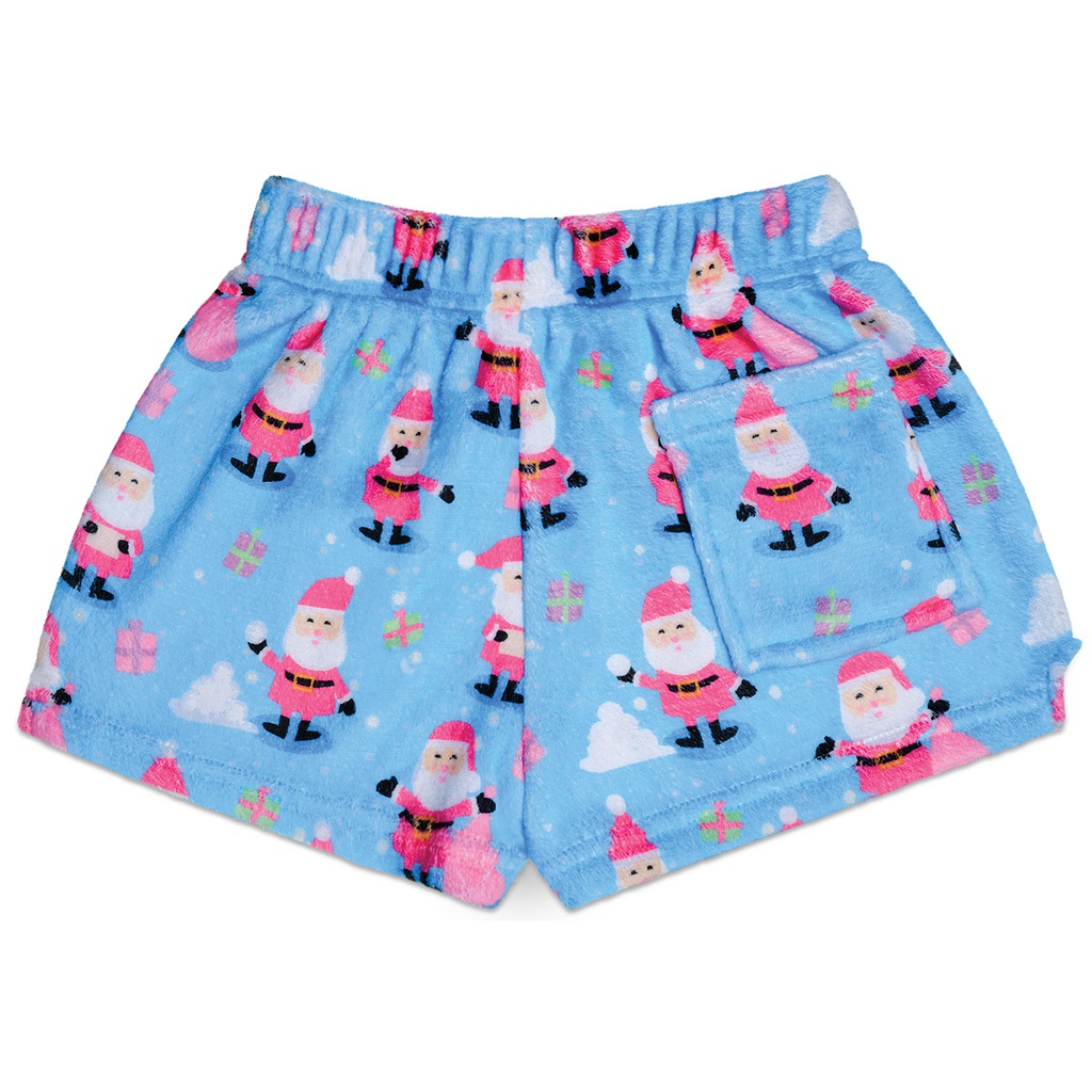 Jolly Santas Plush Shorts