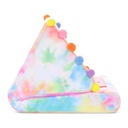 Cotton Candy with Pom Poms Tablet Pillow