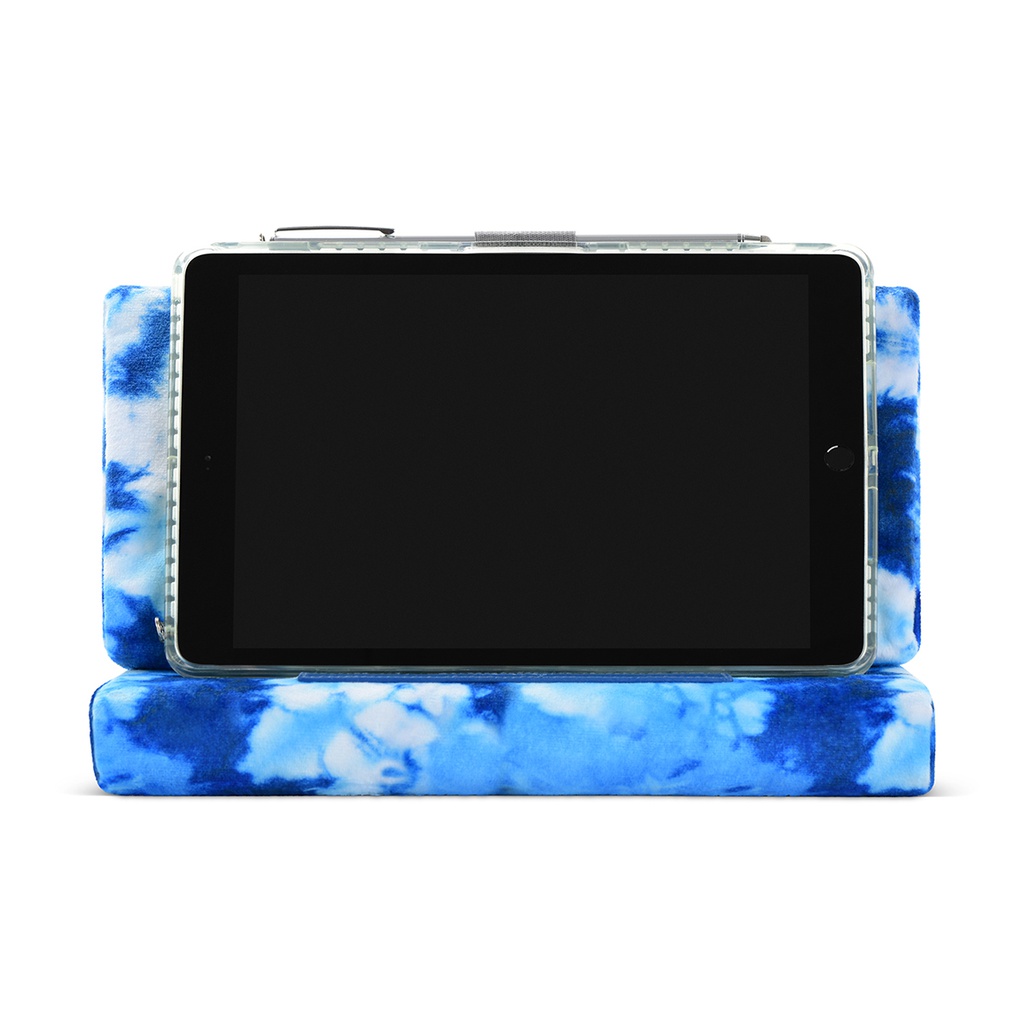 Blue Tie Dye Tablet Pillow