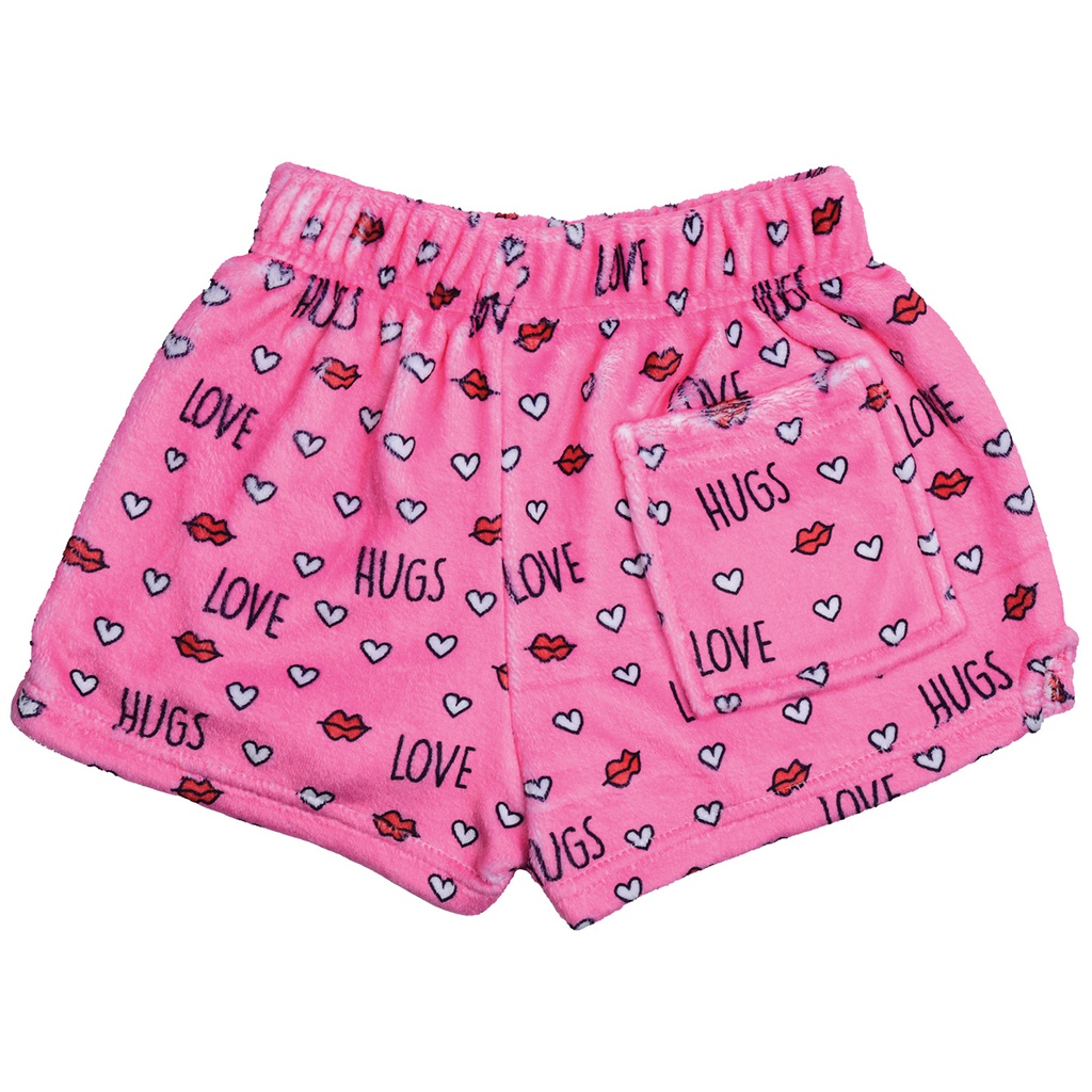 Love and Hugs Plush Shorts