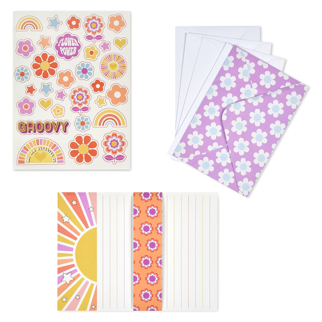 Feelin' Groovy Pen Pal Stationery Set