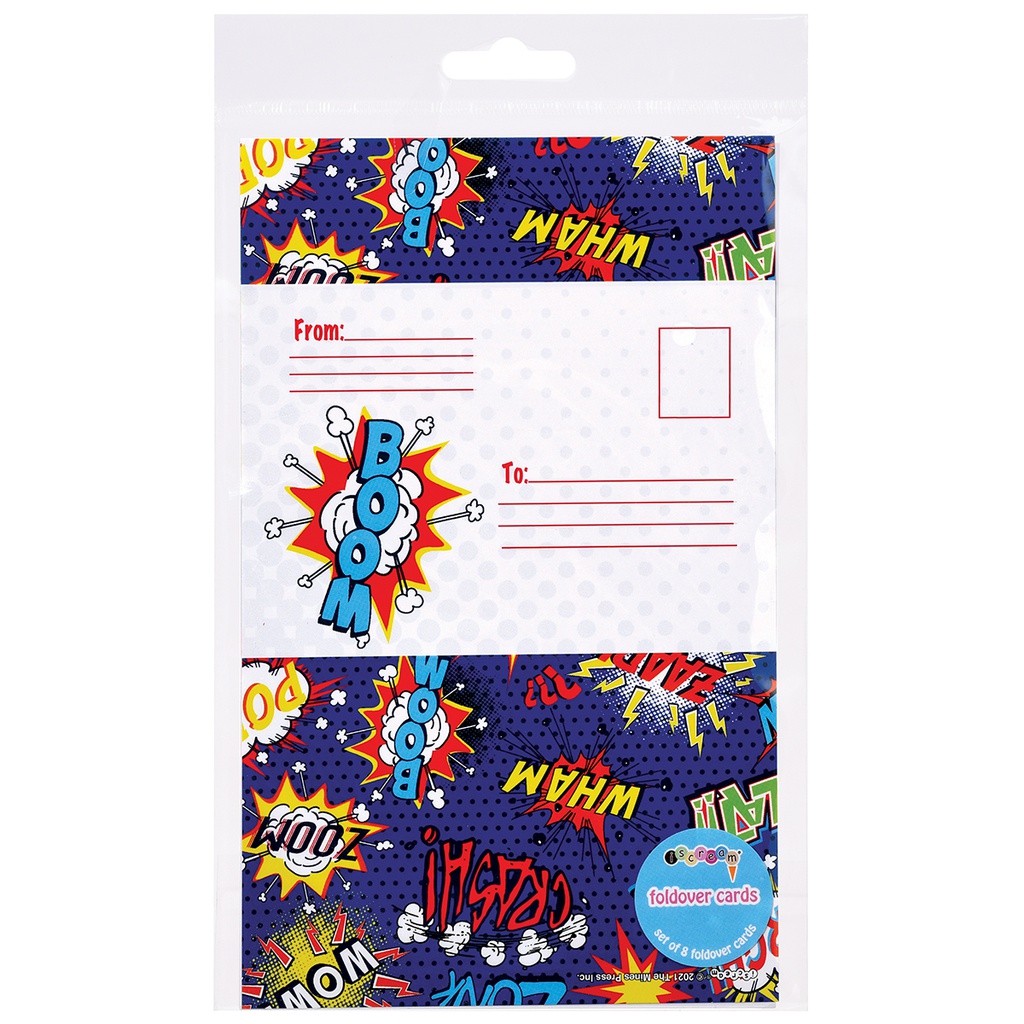 Superhero Foldover Cards