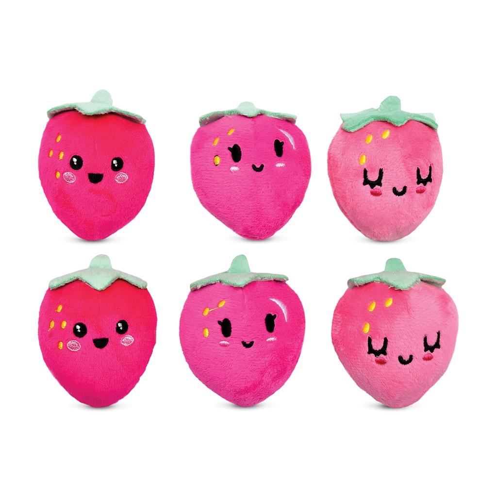 Strawberry Packaging Fleece Pillow