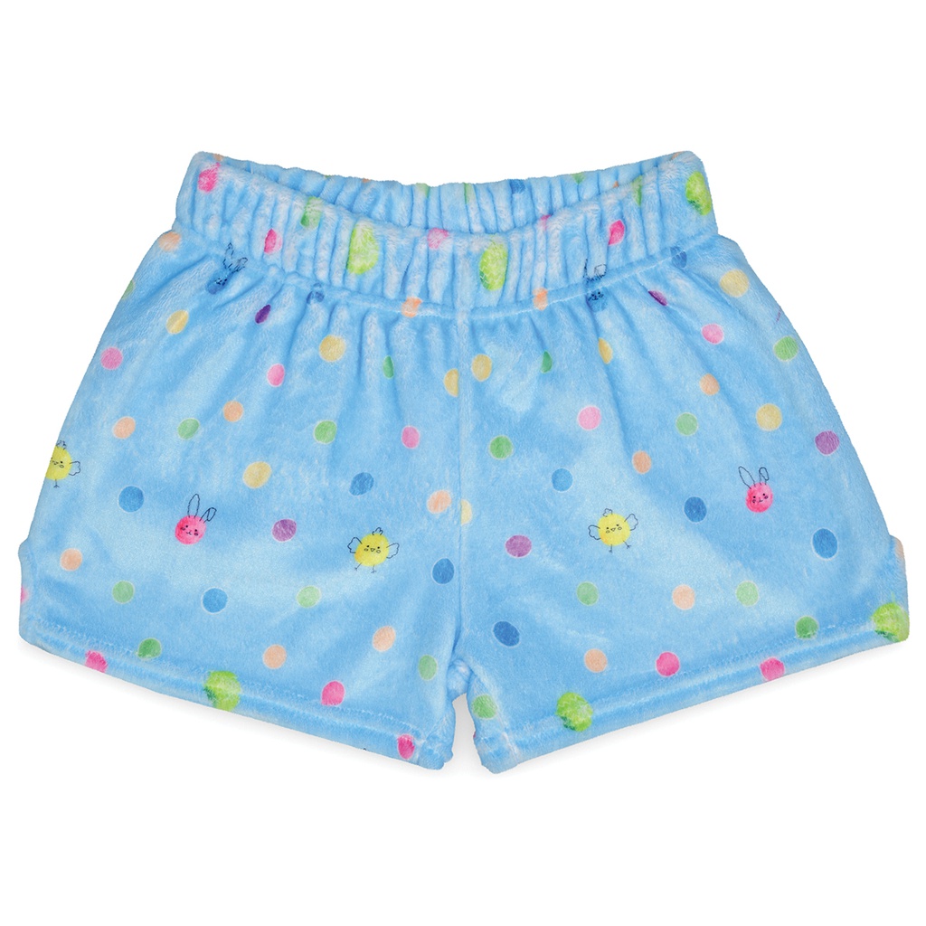 Let's Polka Dot Plush Shorts