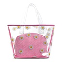 Daisy Gingham Clear 2-Piece Tote Bag
