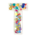 T Initial Confetti Sticker Patch