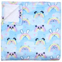 Rainbow Friends Plush Blanket
