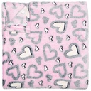 Hearts Glow Plush Blanket