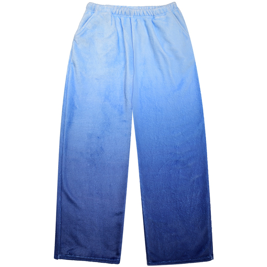 Blue Ombre Plush Pants