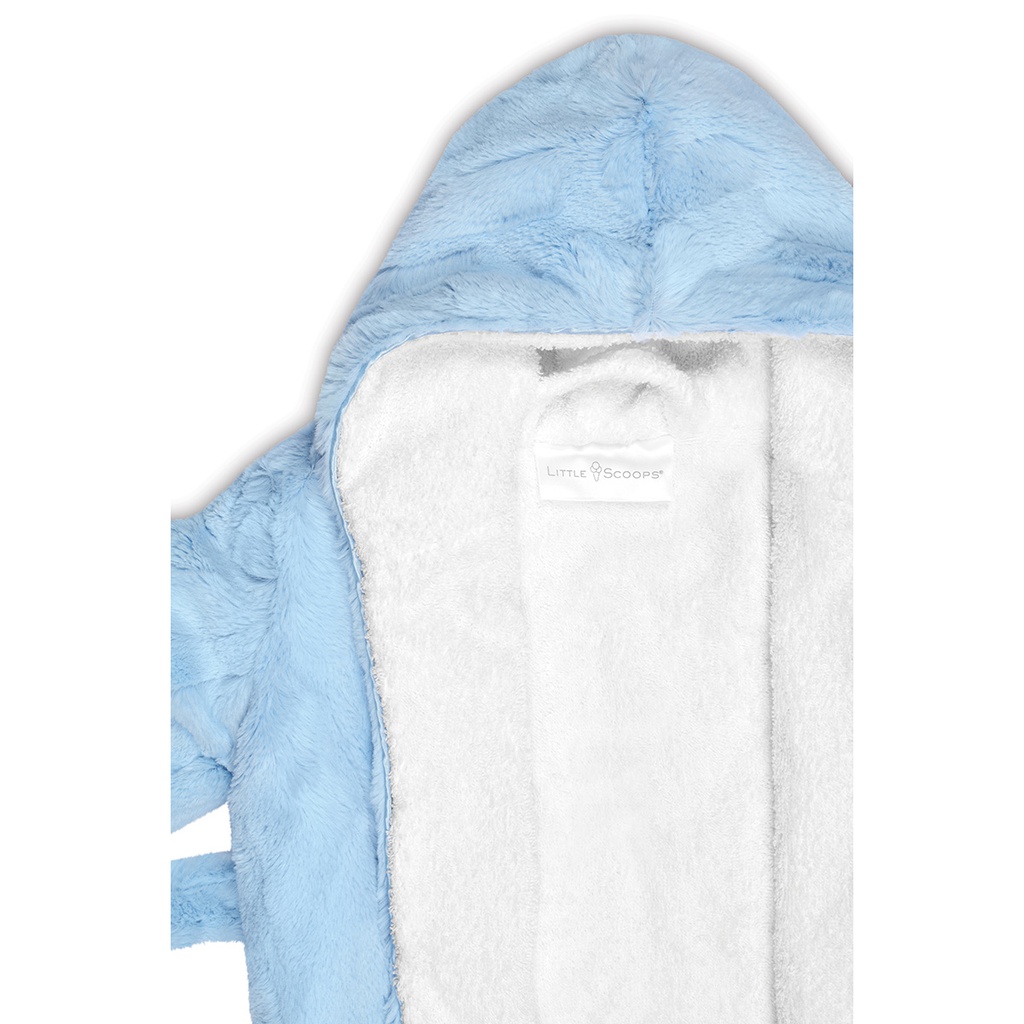 Little Scoops Blue Hooded Robe