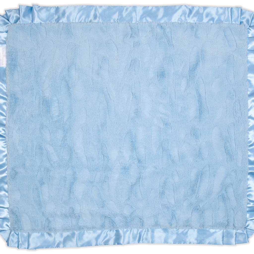 Little Scoops Blue Receiving Blanket