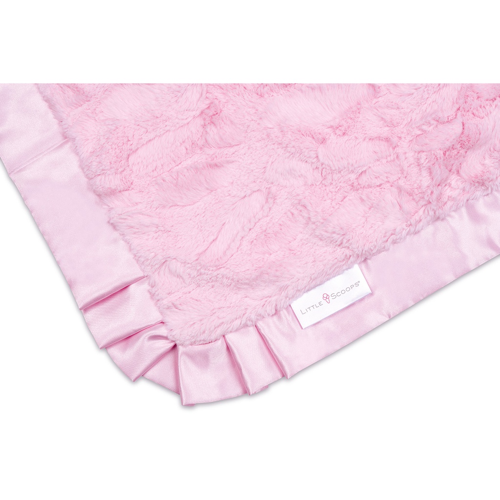 Little Scoops Pink Receiving Blanket