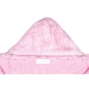 Little Scoops Pink Furry Hooded Baby Towel