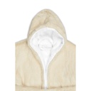 Little Scoops Cream Hooded Robe