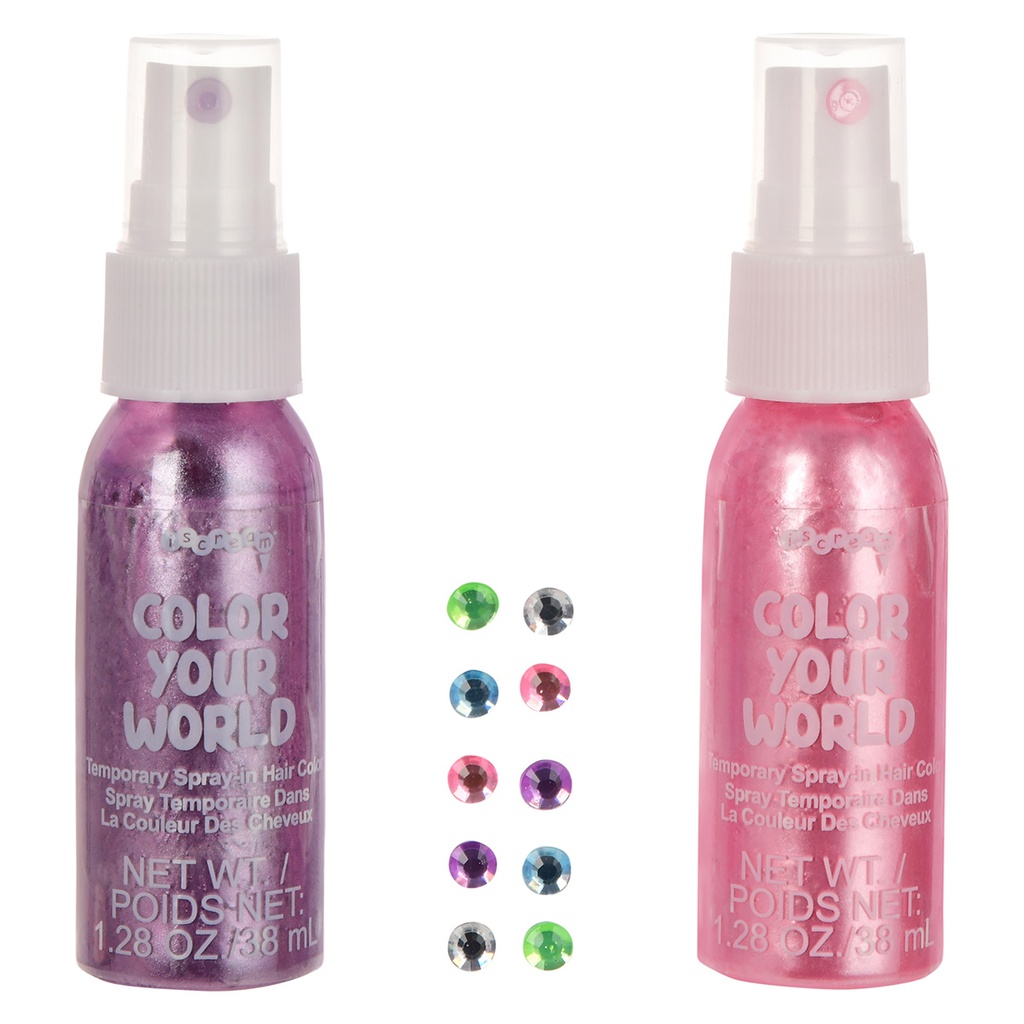 Sparkle Hair Color  & Rhinestones