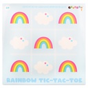 Rainbow Lucite Tic Tac Toe