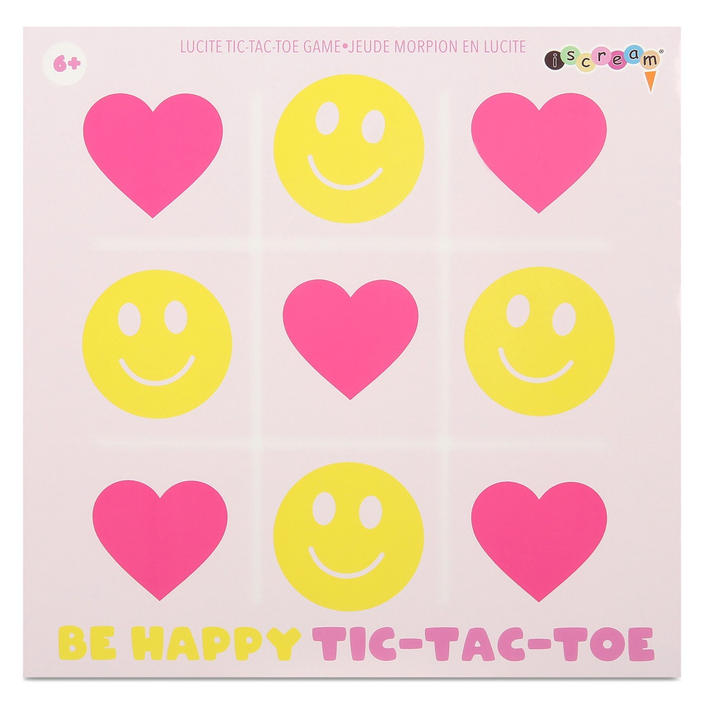 Happy Lucite Tic Tac Toe