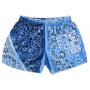 Bandana Denim Plush Shorts