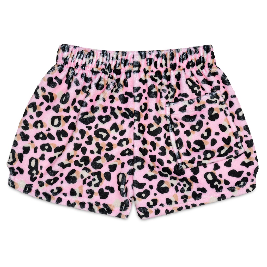 Lush Leopard Plush Shorts