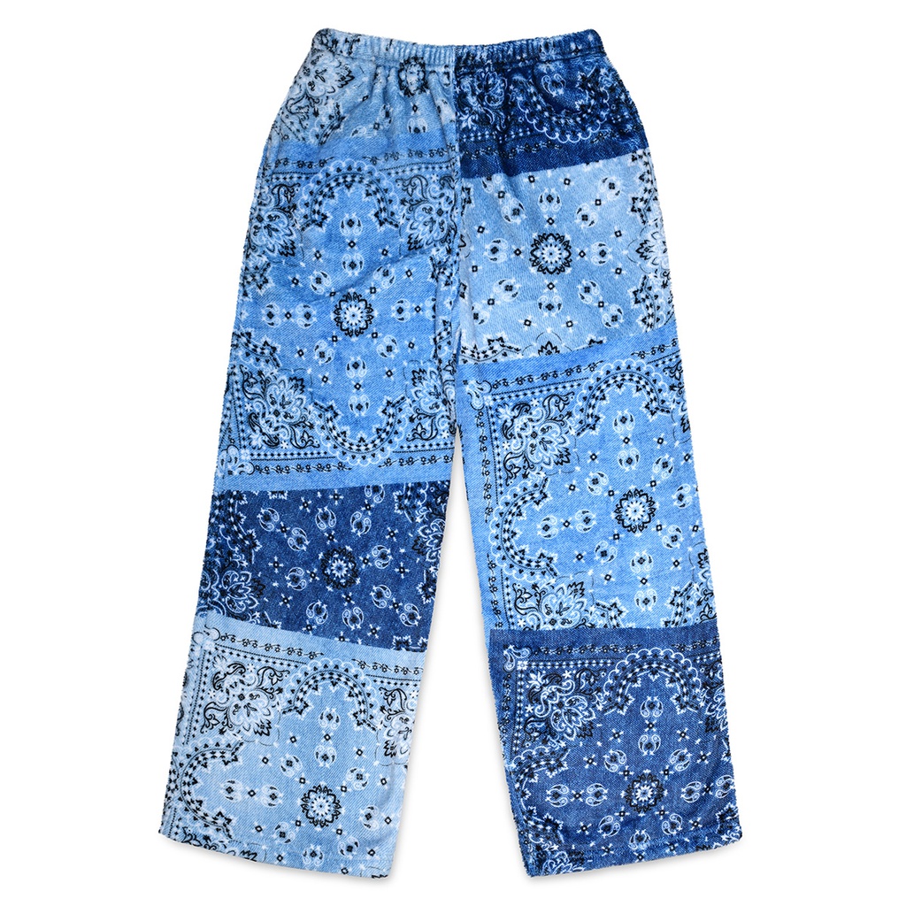 Bandana Denim Plush Pants