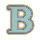 Beta Greek Letter Sticker Patch