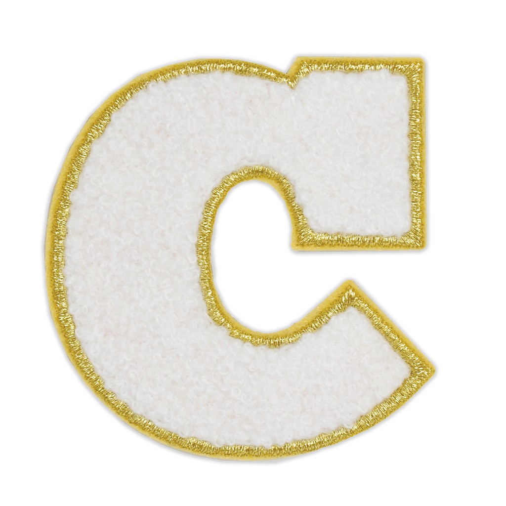 C Initial Varsity Sticker Patch