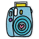 Camera Embroidered Sticker Patch