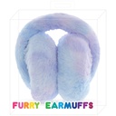 Blue Tie Dye Furry Earmuffs