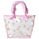 Daisy Love Clear Tote and Cosmetic Bag