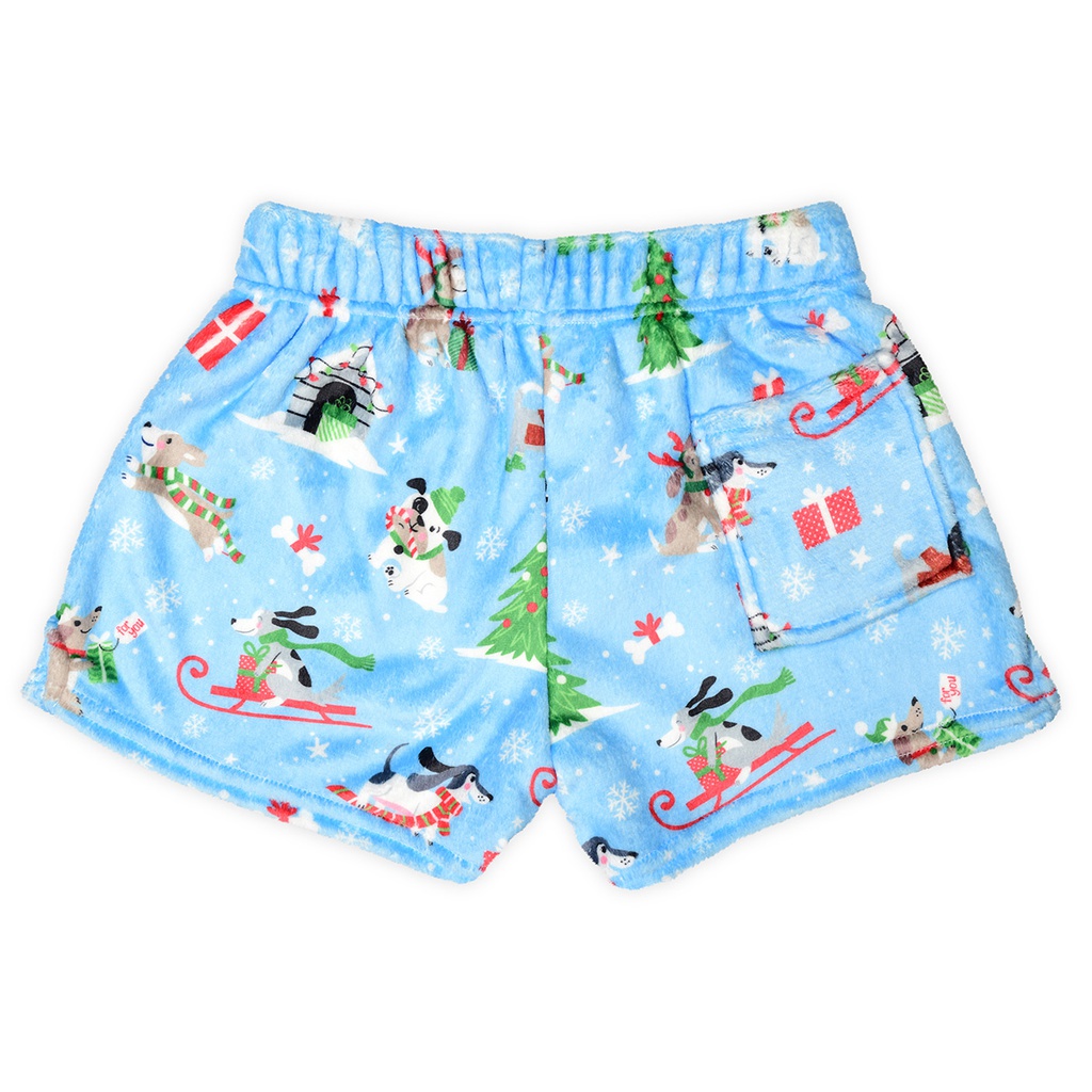 Snow Dogs Plush Shorts