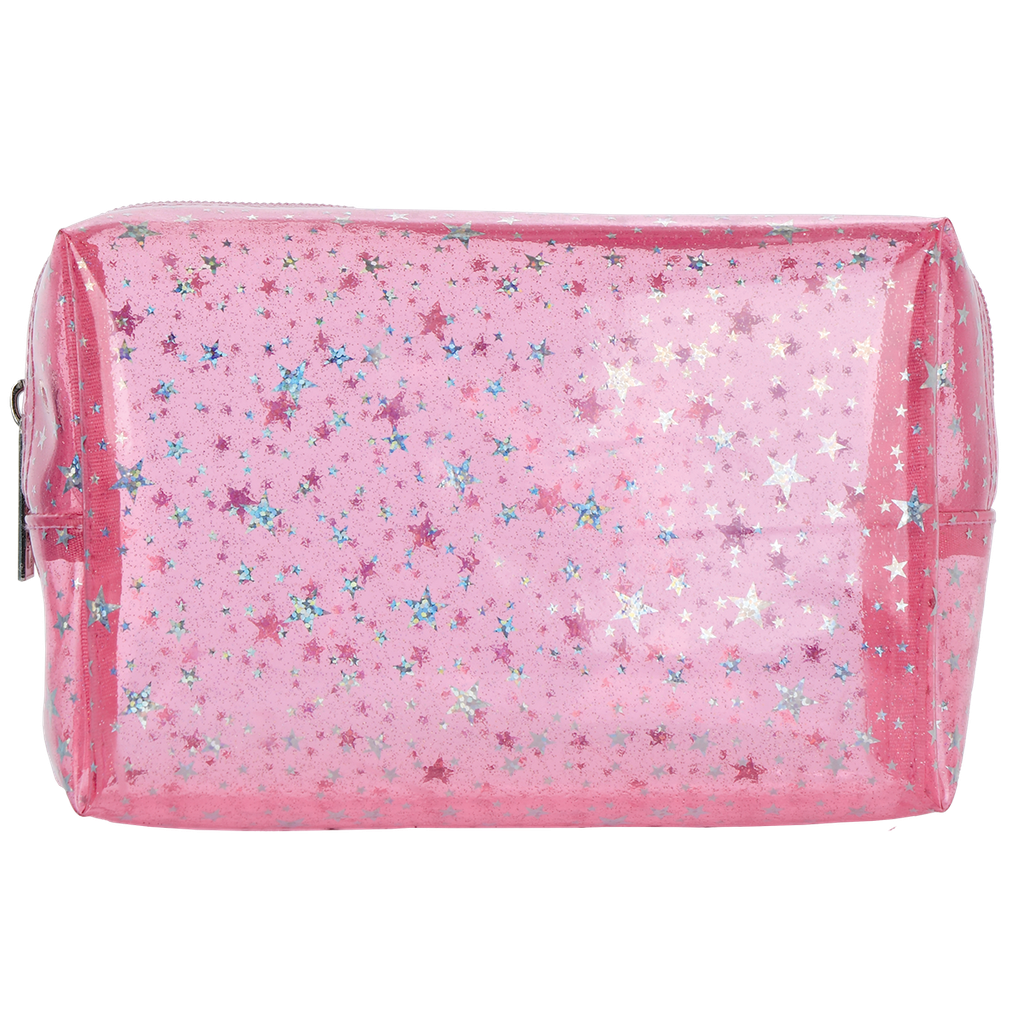 Color Block Clear Cosmetic Bag Set