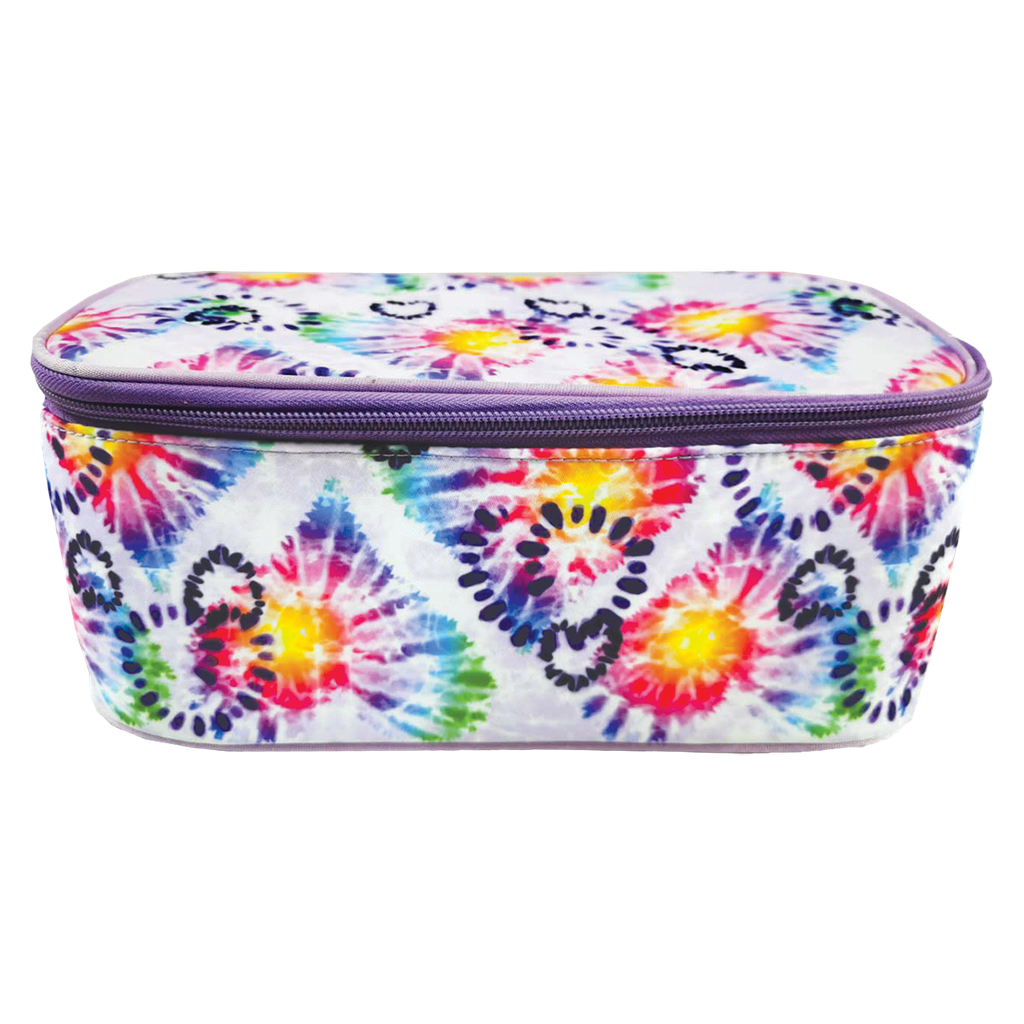 Heart Tie Dye Cosmetic Case