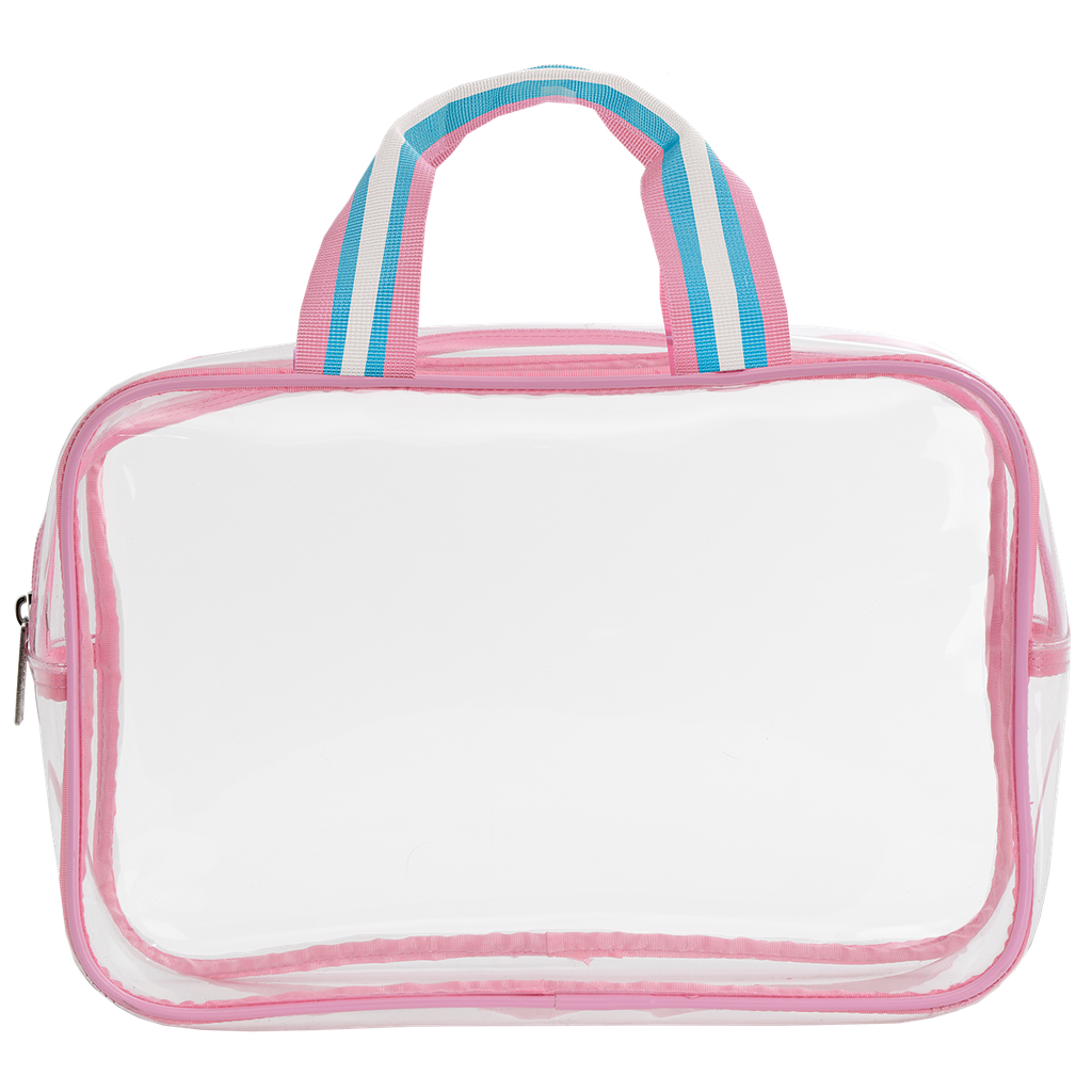 Pink Leopard Cosmetic Bag Trio