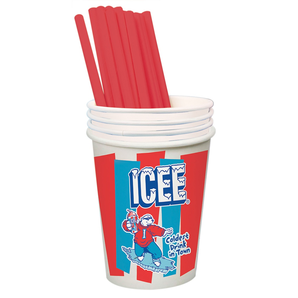 ICEE Shaved Ice Machine with Syrup, Cups and Straws